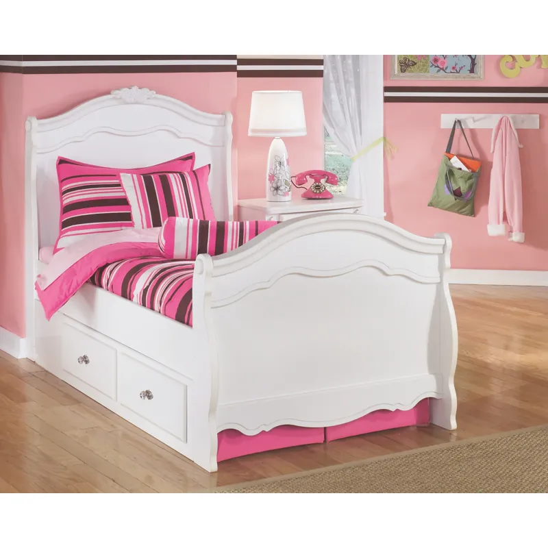 Exquisite Twin Sleigh Bed with Storage