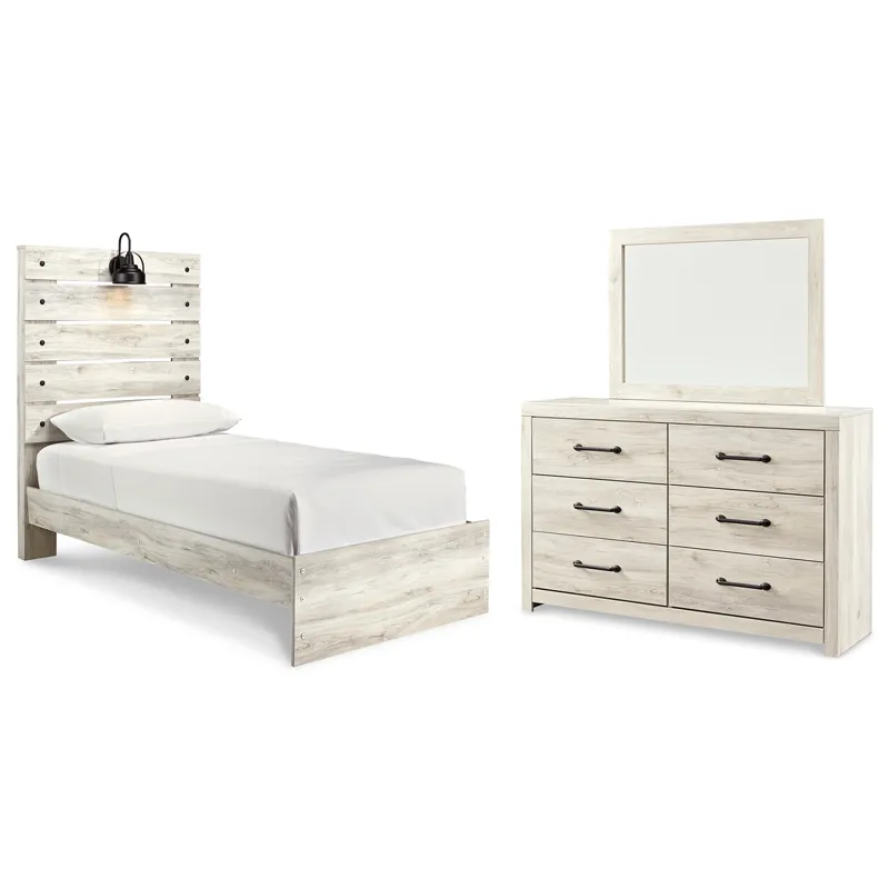 Cambeck Twin Panel Bed, Dresser and Mirror