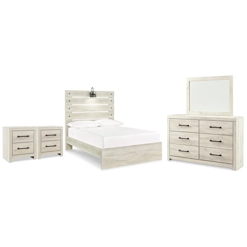 Cambeck Full Panel Bed, Dresser, Mirror and 2 Nightstands
