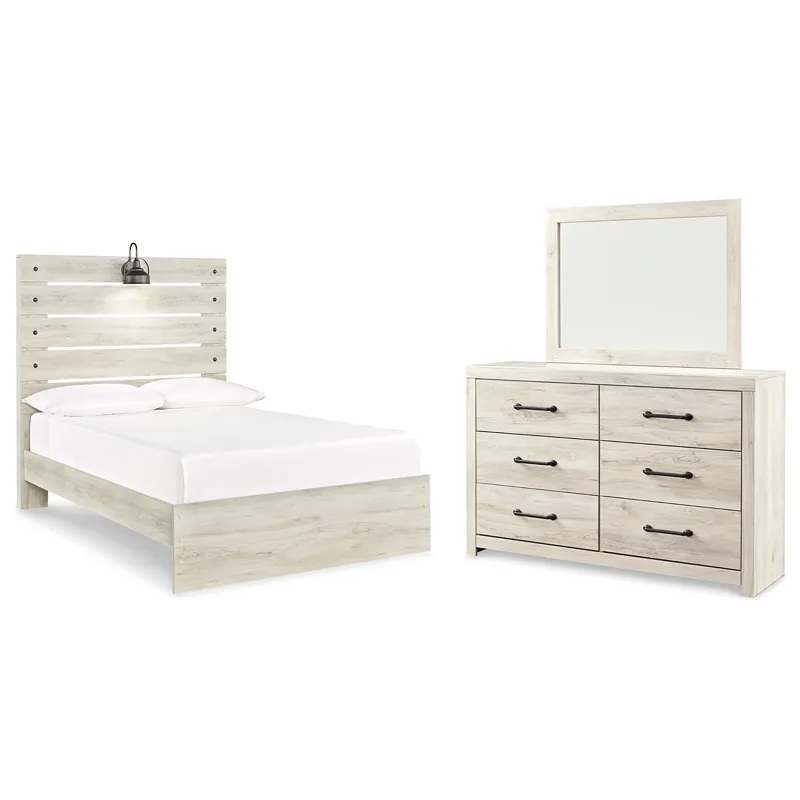 Cambeck Full Panel Bed, Dresser and Mirror