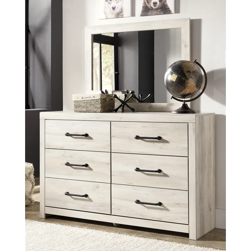 Cambeck King Panel Storage Bed, Dresser, Mirror, Chest and Nightstand