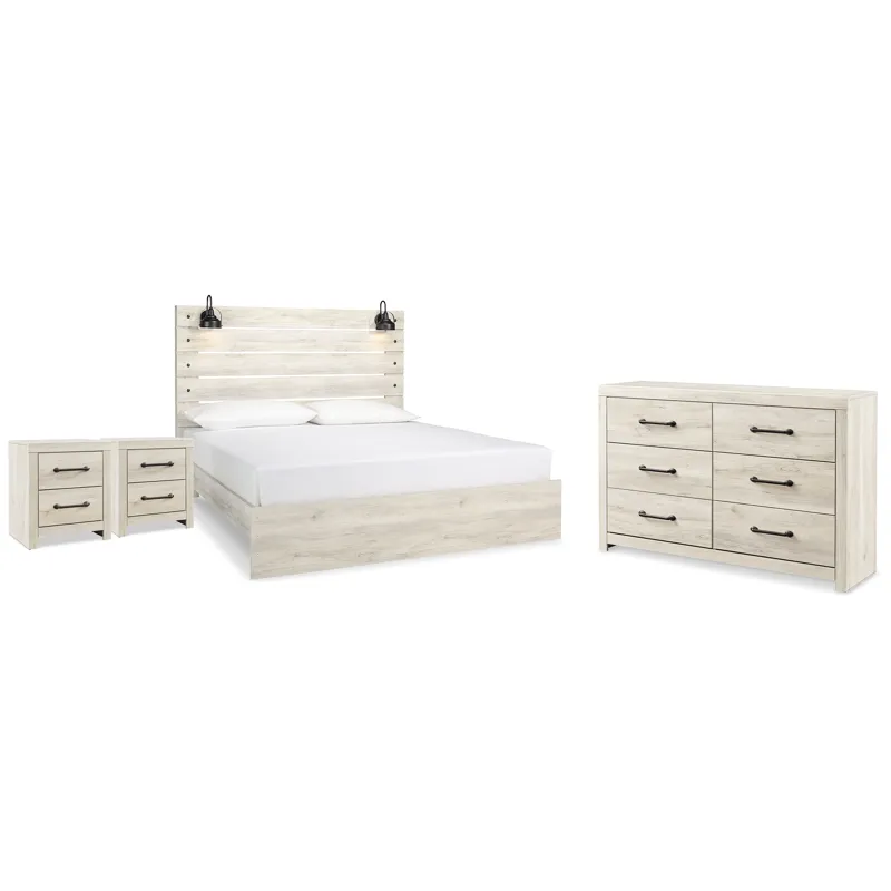 Cambeck King Panel Bed, Dresser and 2 Nightstands