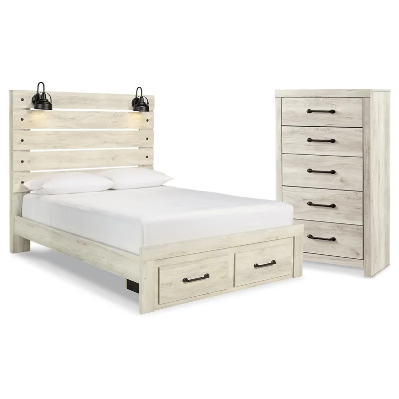 Cambeck Queen Panel Storage Bed and Chest