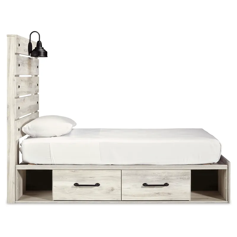 Cambeck Twin Panel Bed with Storage, Dresser, Mirror, Chest and 2 Nightstands