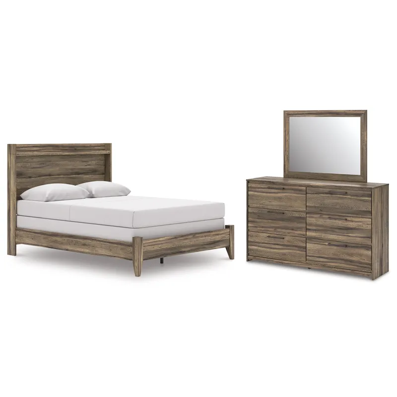 Elbrim Queen Panel Bed, Dresser and Mirror