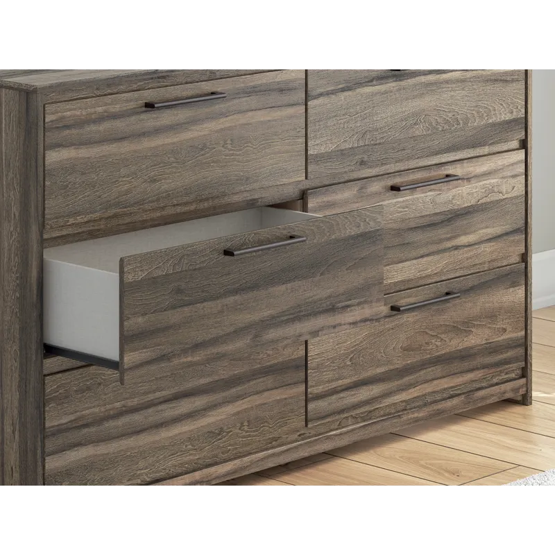 Elbrim King Panel Storage Bed, Dresser and Nightstand