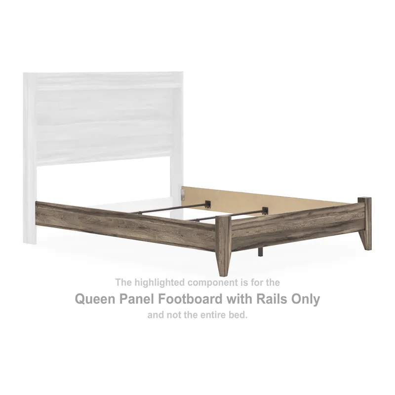 Baystorm Queen Panel Footboard with Rails