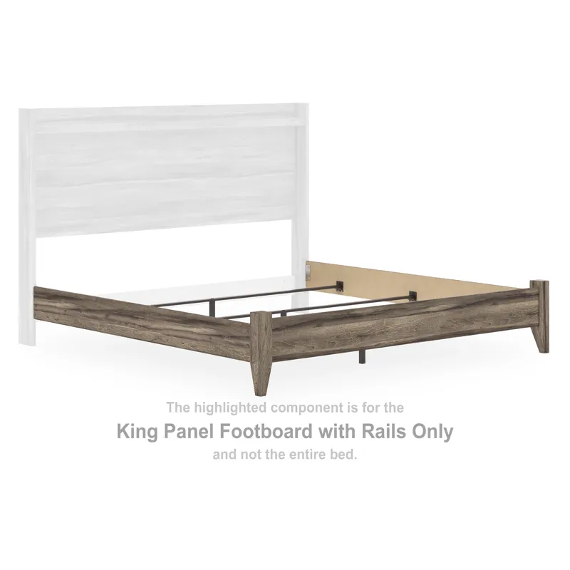 Elbrim King Panel Footboard with Rails