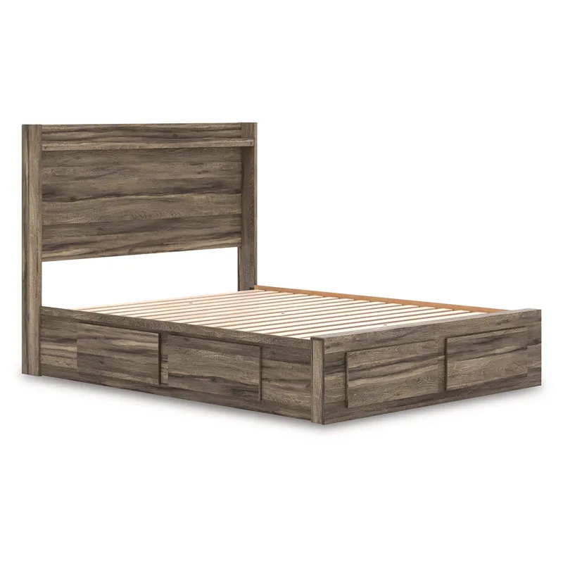 Elbrim Queen Panel Storage Bed, Dresser and Mirror