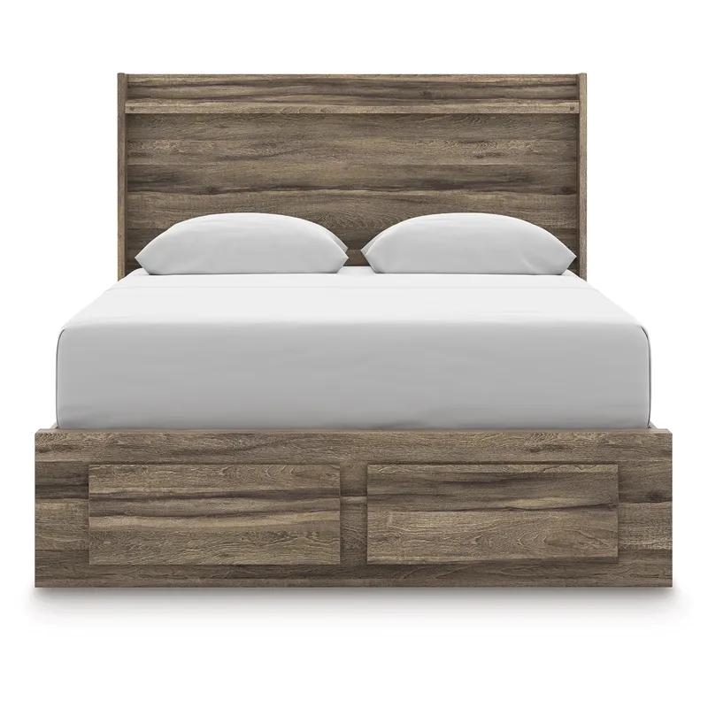 Elbrim Queen Panel Storage Bed, Dresser and Mirror
