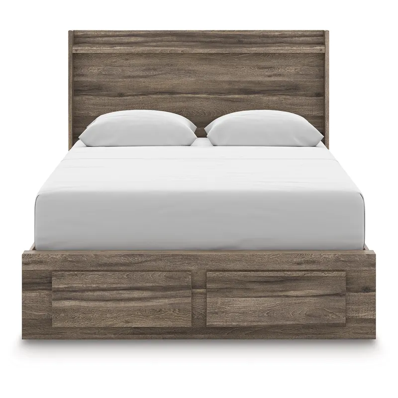 Elbrim Queen Panel Storage Bed, Dresser and Mirror