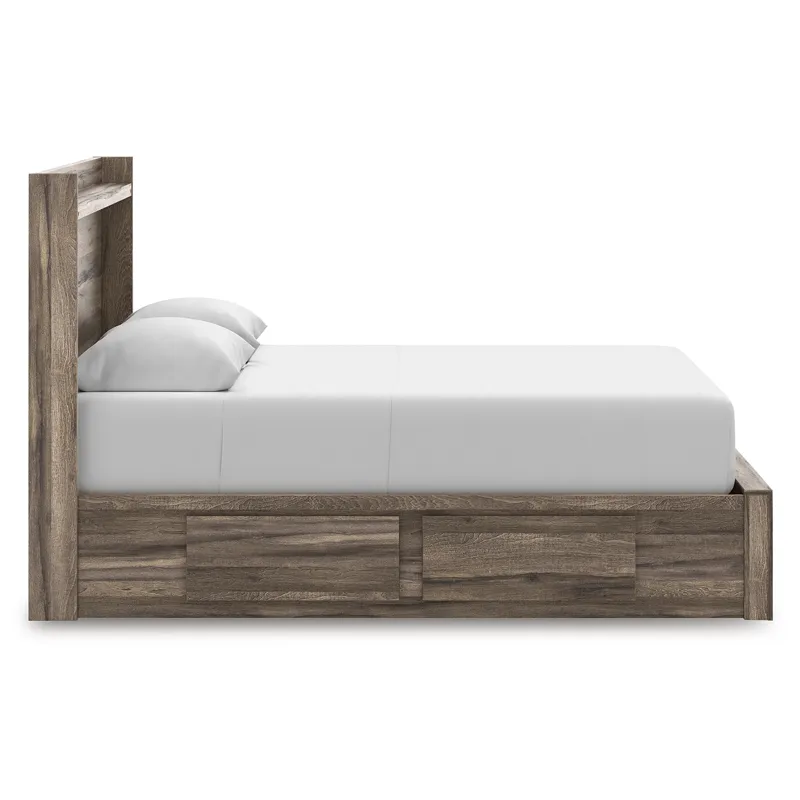 Elbrim Queen Panel Storage Bed, Dresser and Mirror