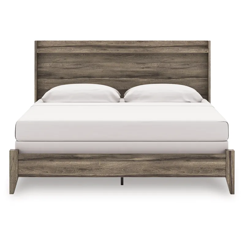 Elbrim King Panel Bed, Dresser, Mirror and Nightstand