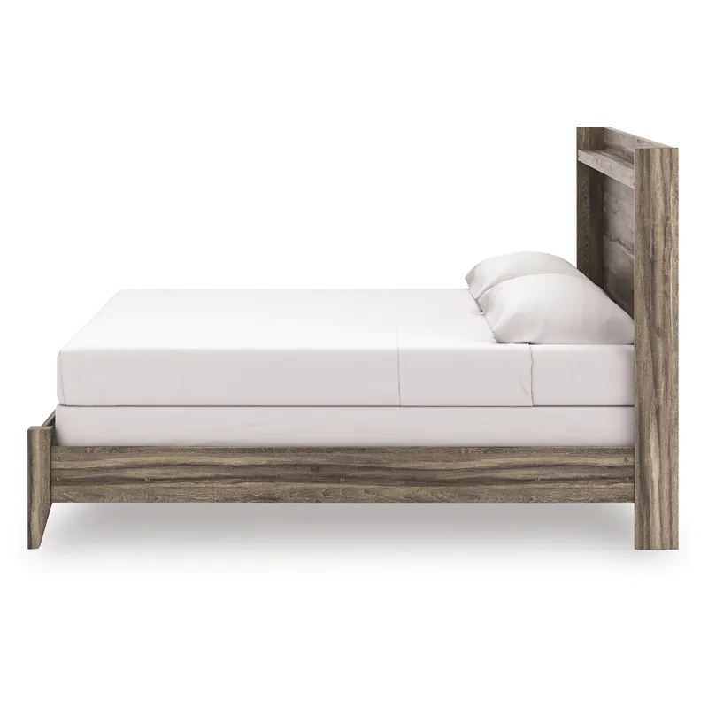 Elbrim King Panel Bed, Dresser, Mirror and Nightstand