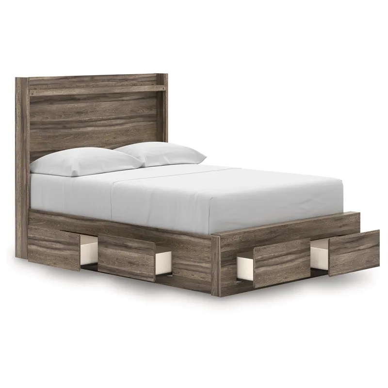 Elbrim Full Panel Storage Bed, Dresser and Mirror