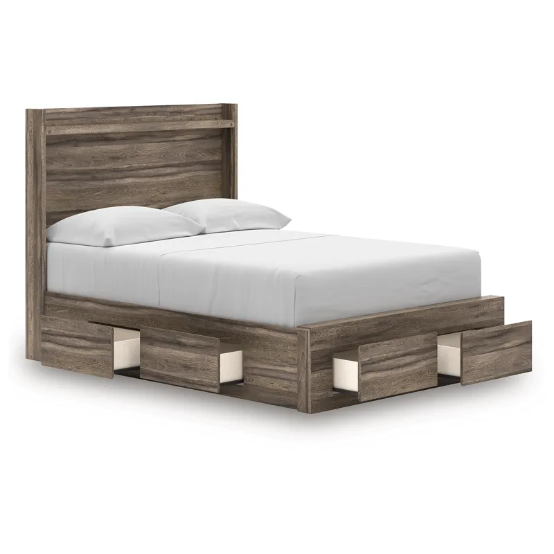 Elbrim Full Panel Storage Bed, Dresser and Mirror