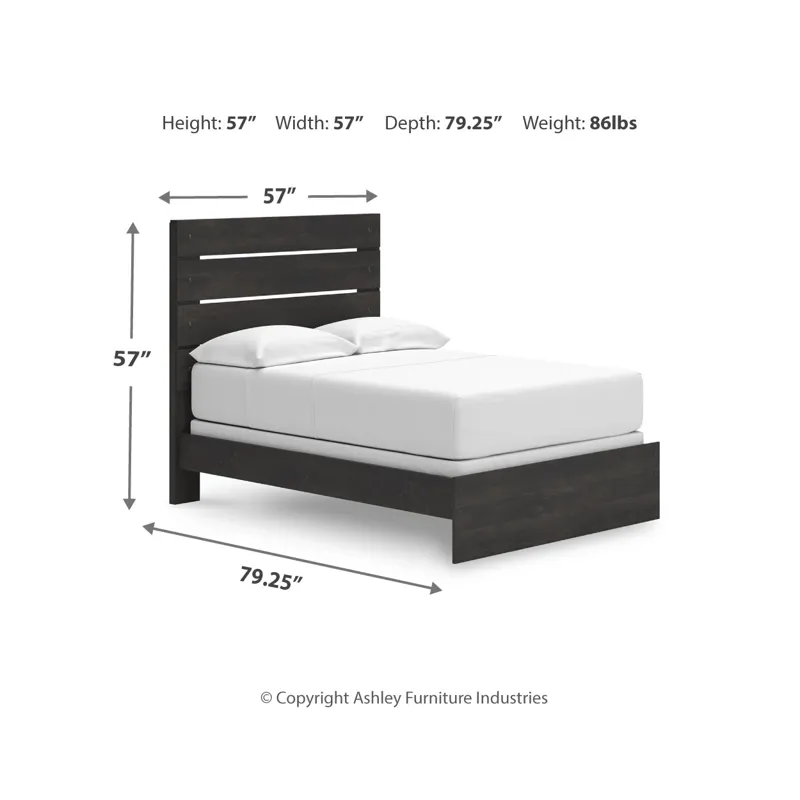 Hollivern Full Panel Bed, Dresser and Mirror