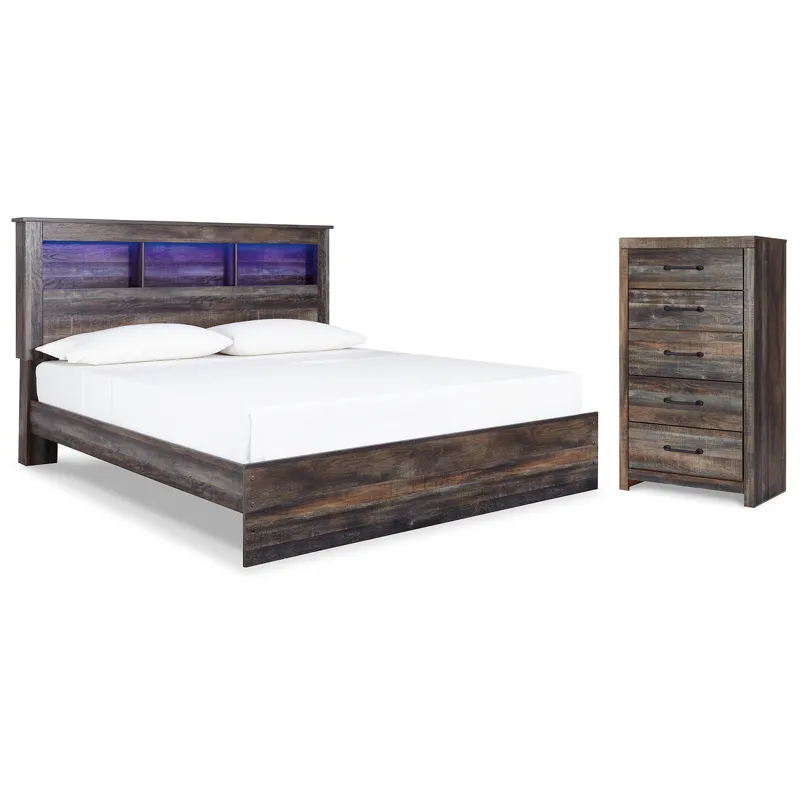 Drystan King Panel Bed and Chest