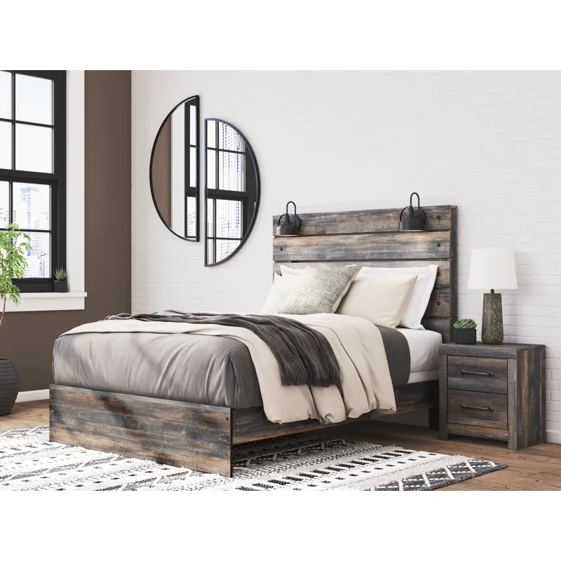 Drystan Queen Panel Bed, 2 Dressers, Mirror and 2 Nightstands