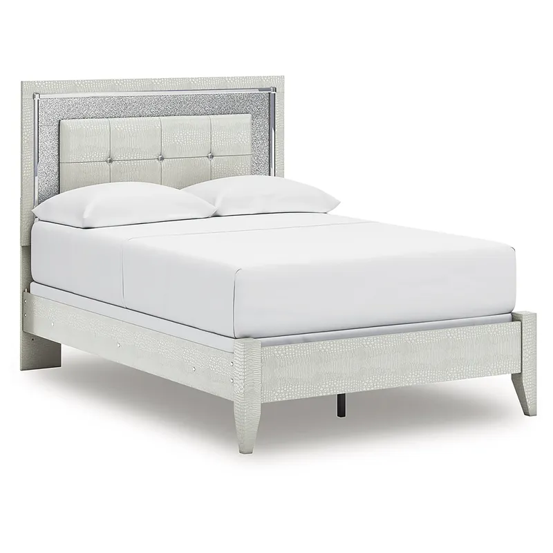 Zyniden Full Upholstered Panel Bed