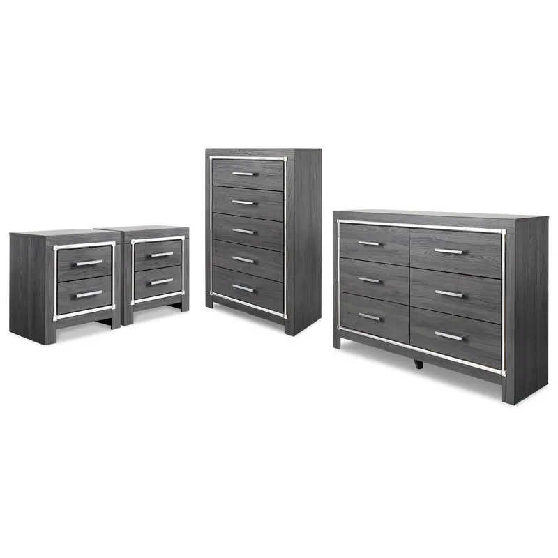 Lodanna Dresser, Chest and Nightstand