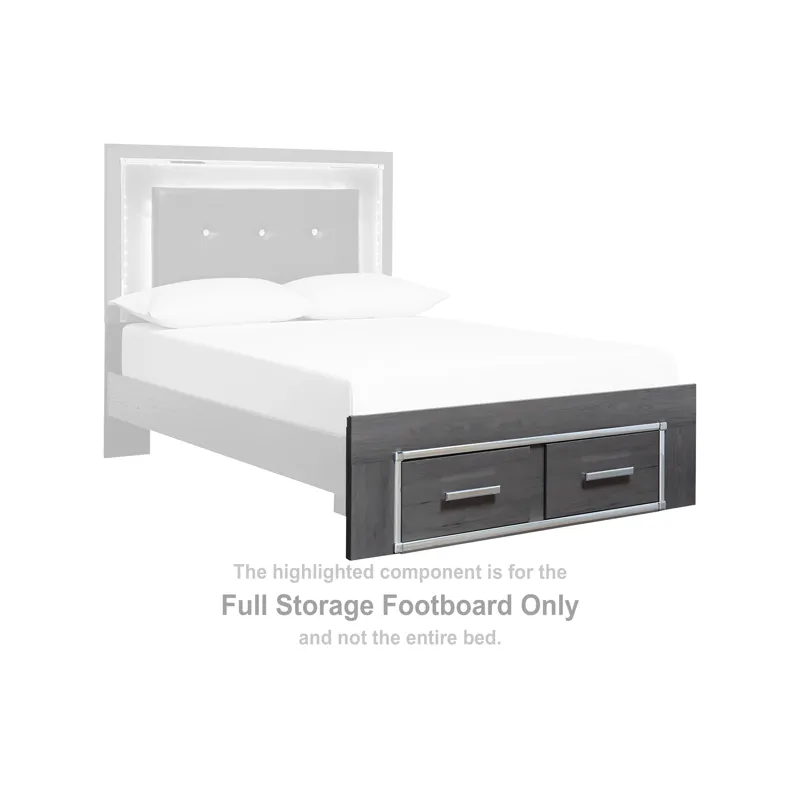 Lodanna Full Storage Footboard