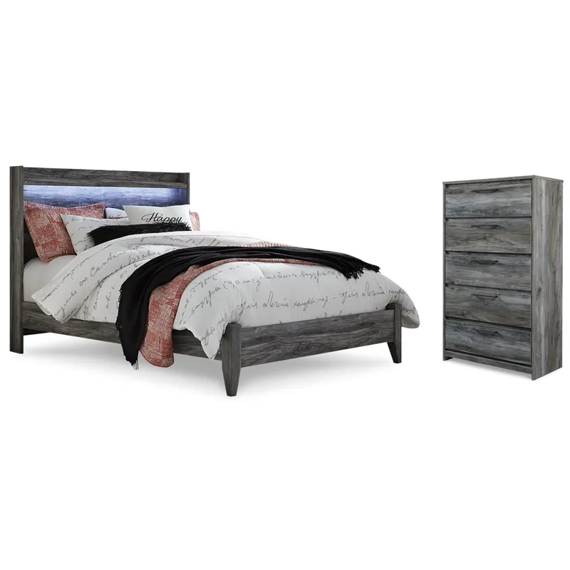 Baystorm Queen Panel Bed and Chest