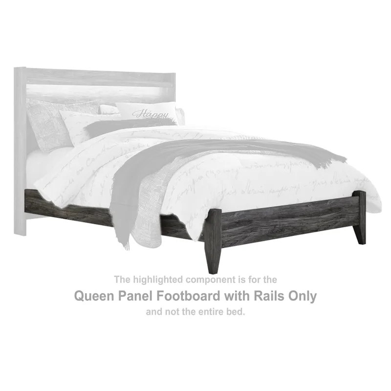 Baystorm Queen Panel Footboard with Rails