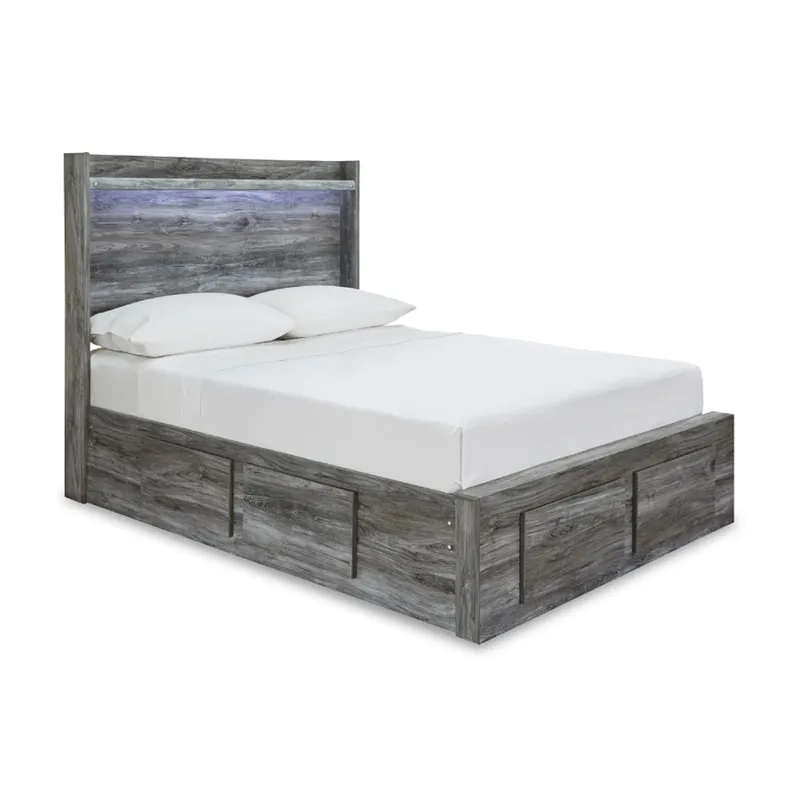 Baystorm Full Panel Storage Bed, Dresser and Nightstand
