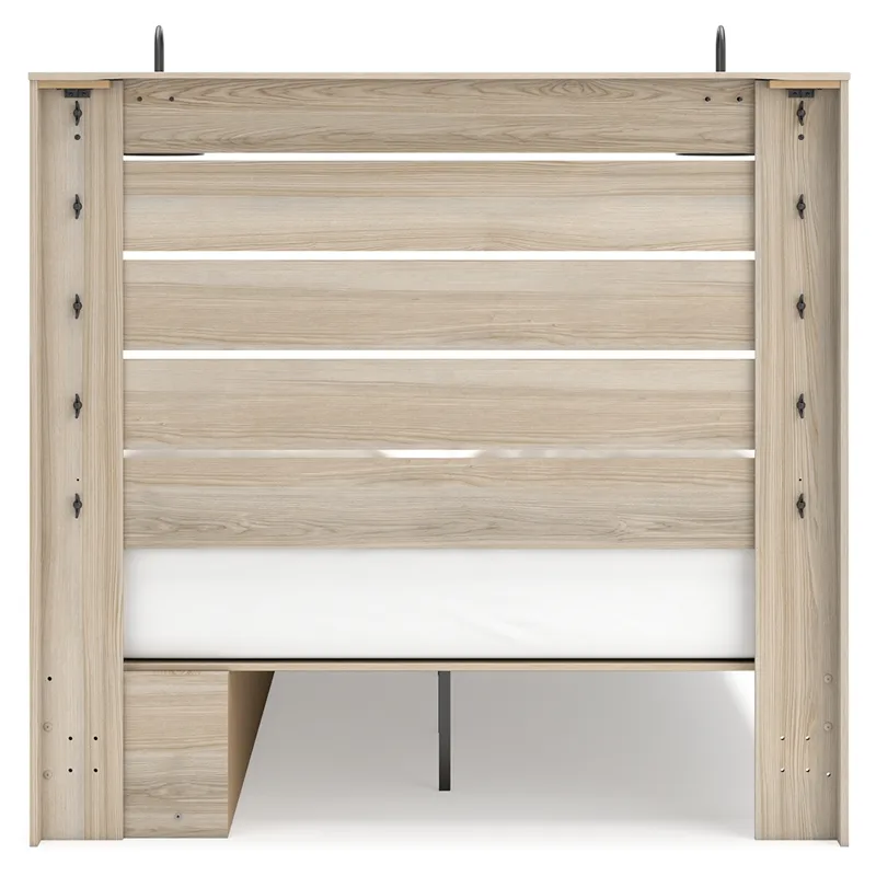 Senbry Queen Panel Bed with Storage