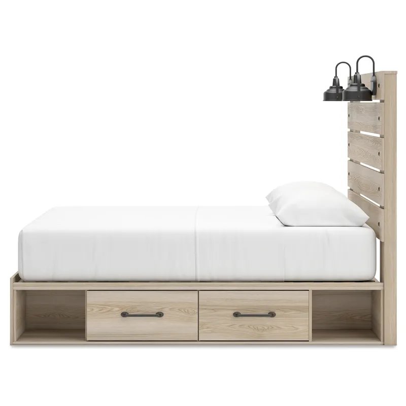 Senbry Queen Panel Bed with Storage