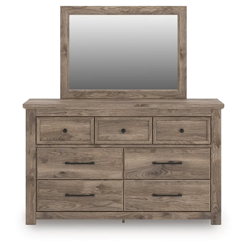 Keithland Queen Poster Bed, Dresser and Mirror