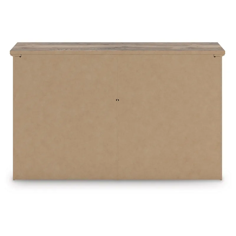 Rusticott Queen Poster Bed, Dresser and Nightstand