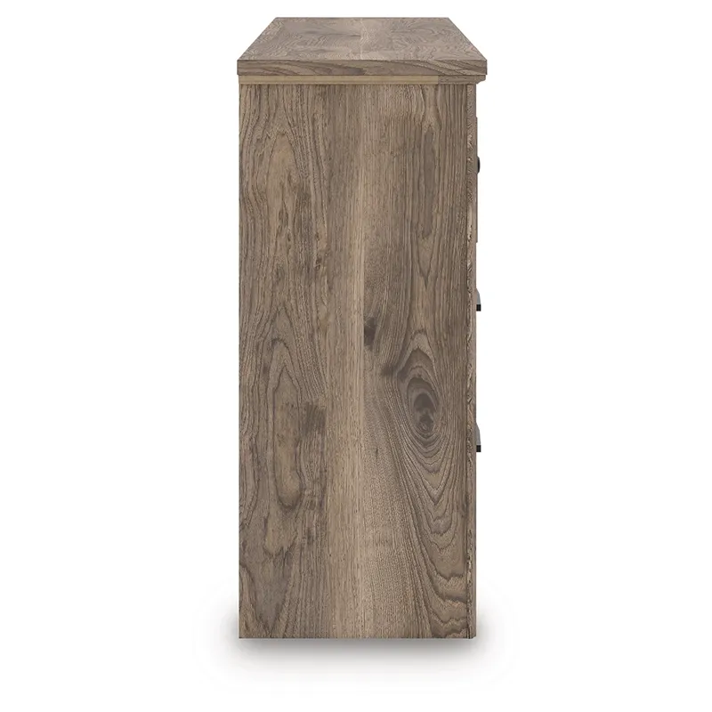 Rusticott Queen Poster Bed, Dresser and Nightstand