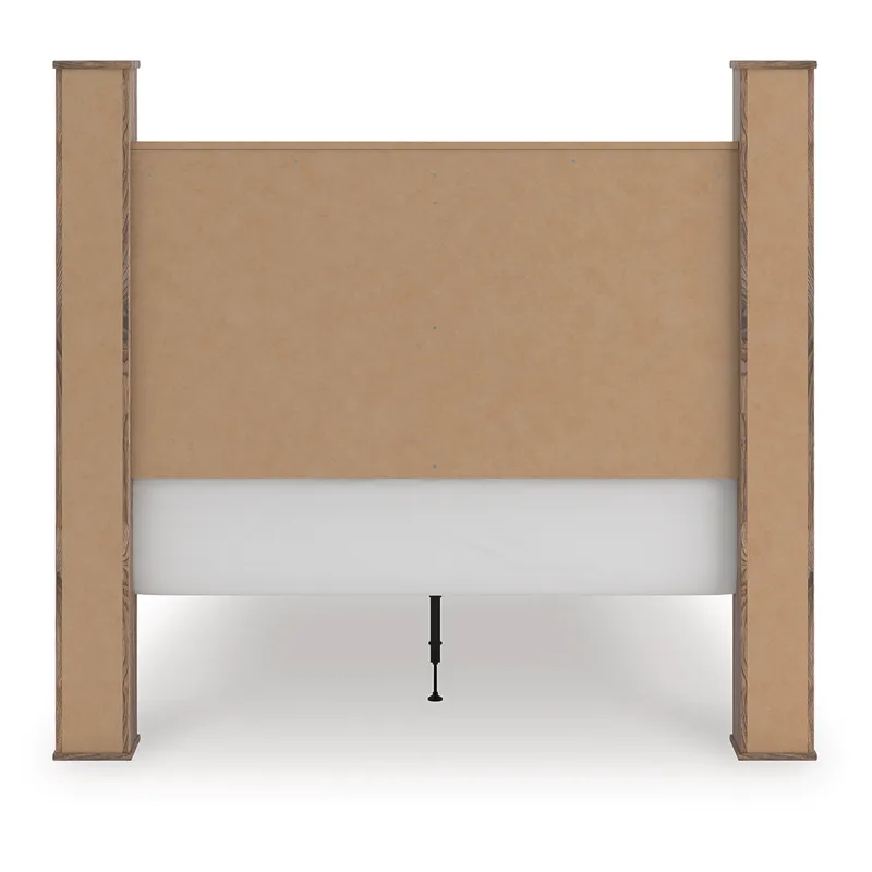 Rusticott Queen Poster Bed, Dresser and Nightstand