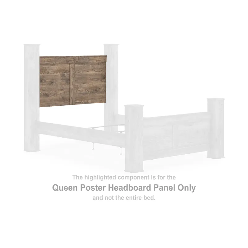 Rusticott Queen Poster Headboard Panel