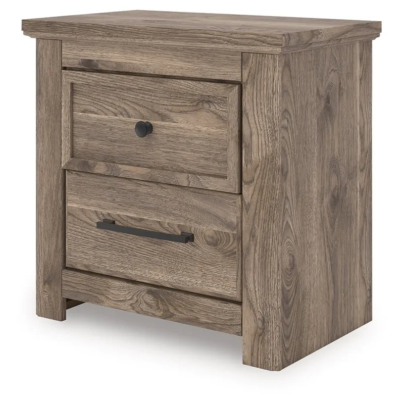 Rusticott Queen Poster Bed, Dresser and Nightstand