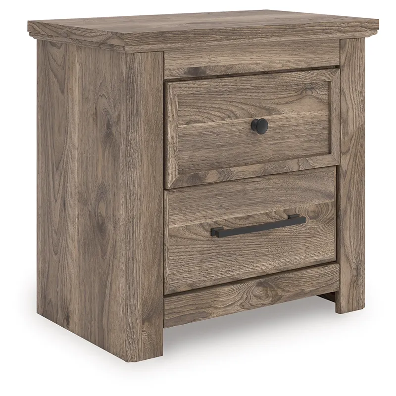 Rusticott Queen Poster Bed, Dresser and Nightstand