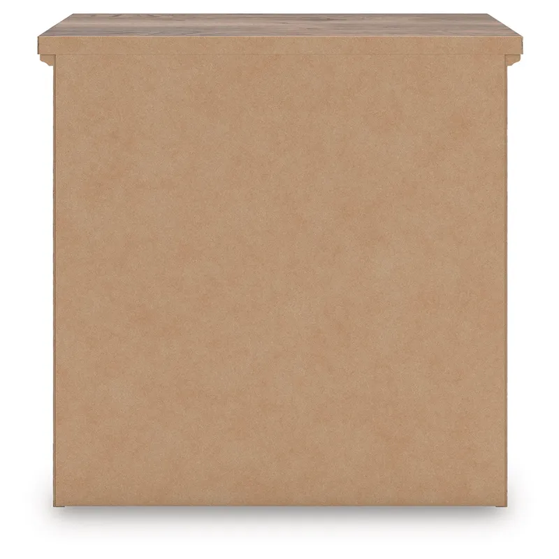 Rusticott Queen Poster Bed, Dresser and Nightstand