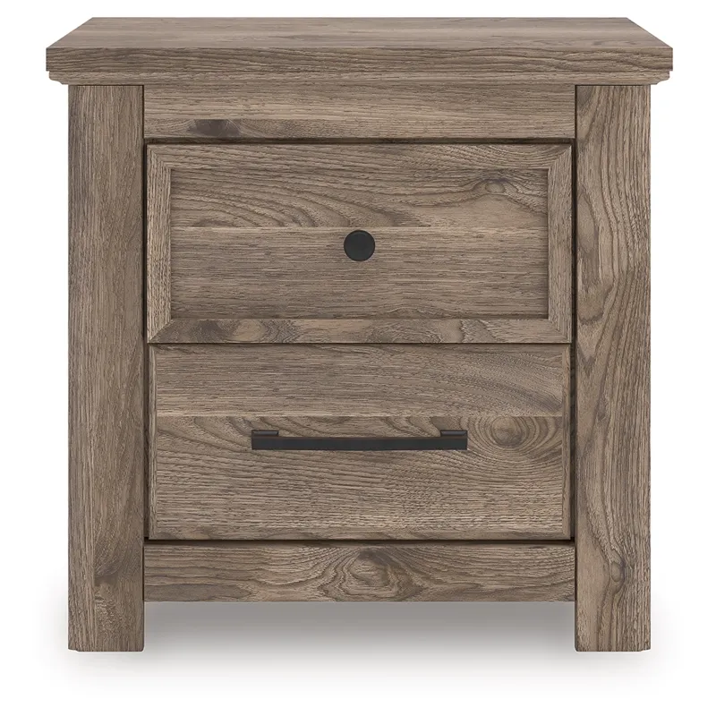 Rusticott Queen Poster Bed, Dresser and Nightstand