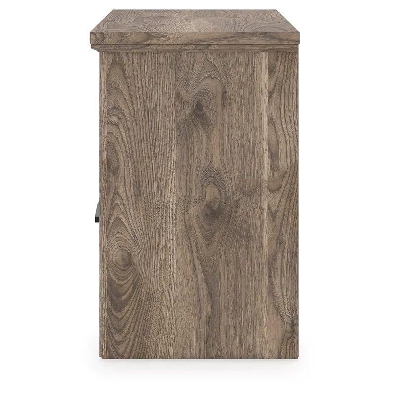 Rusticott Queen Poster Bed, Dresser and Nightstand