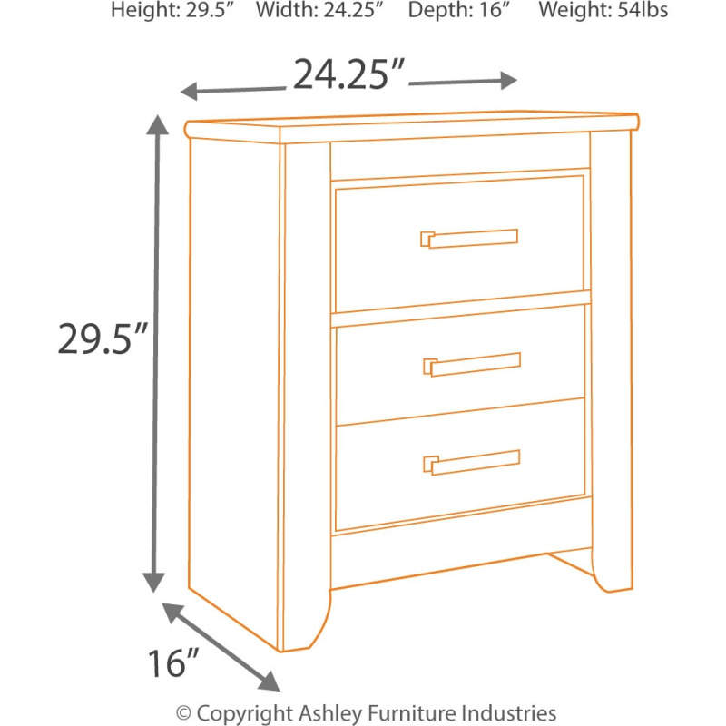 Zelen Nightstand B24892 by Signature Design by Ashley at Old Brick Furniture & Mattress Co.