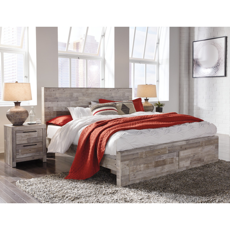 Effie King Panel Bed with Storage by Signature Design by Ashley NIS694302591 Missouri Furniture