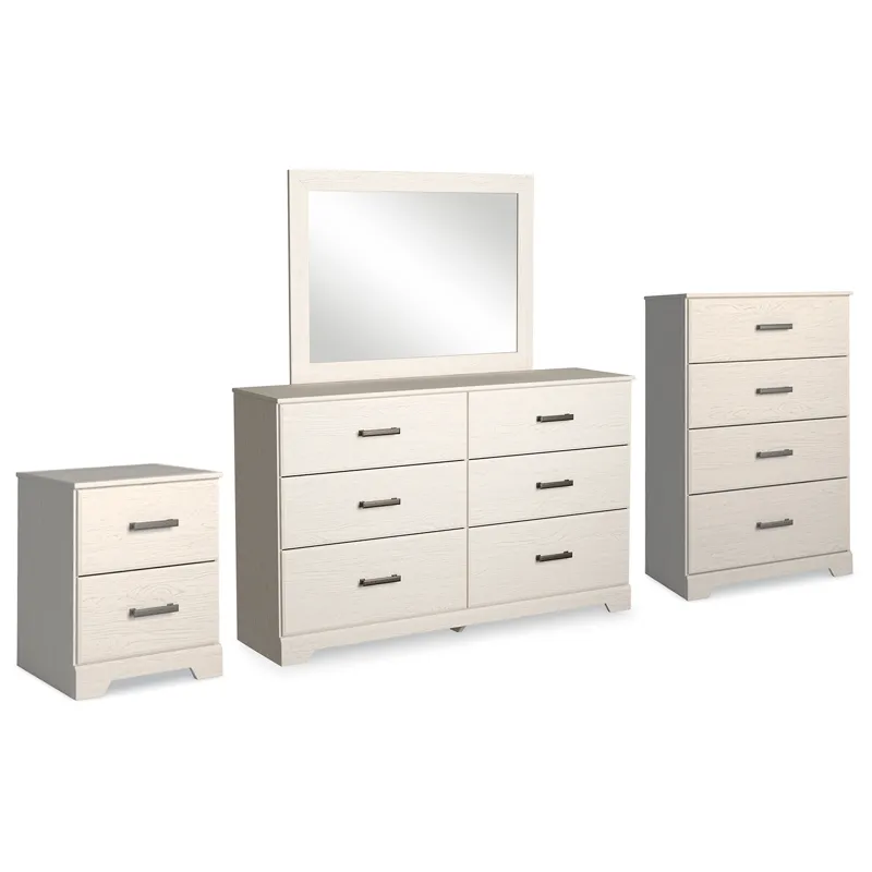 Stelsie Dresser, Mirror, Chest and Nightstand