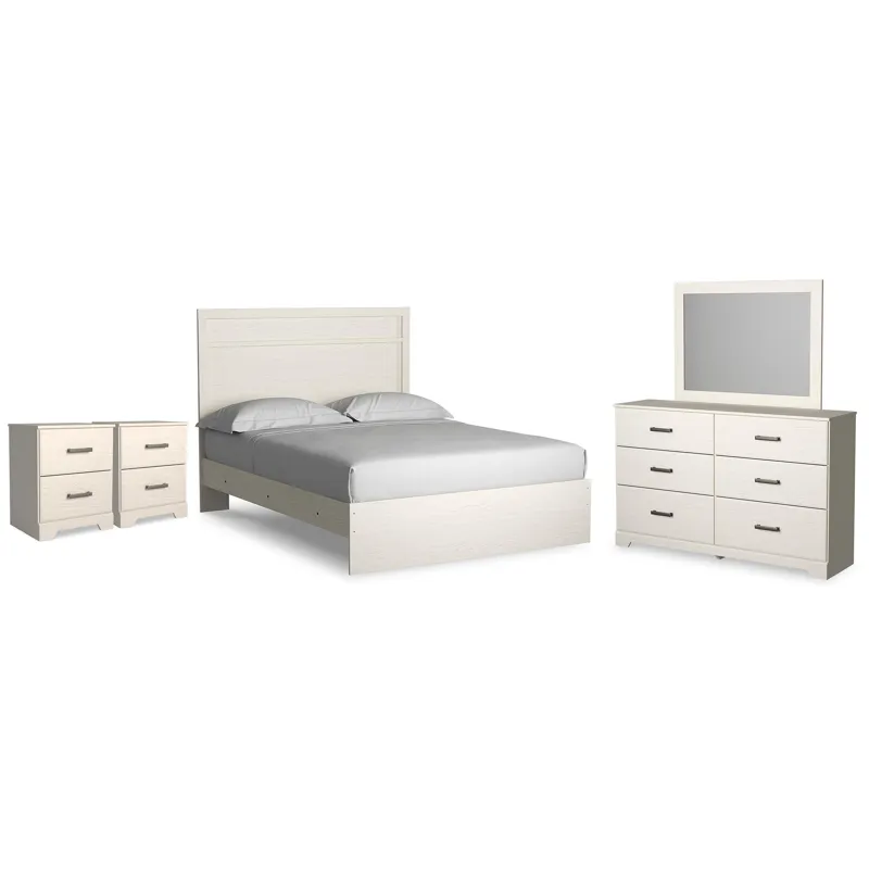 Stelsie Queen Panel Bed, Dresser, Mirror and 2 Nightstands