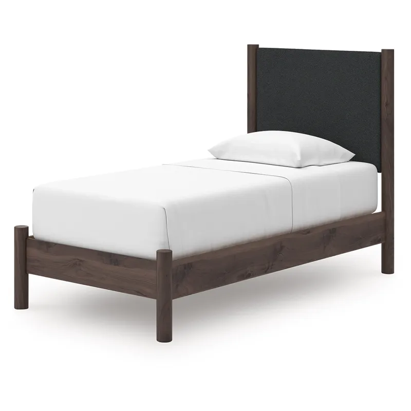 Pamytta Twin Upholstered Panel Platform Bed