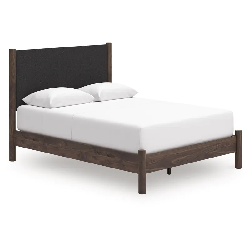 Pamytta Queen Upholstered Panel Platform Bed