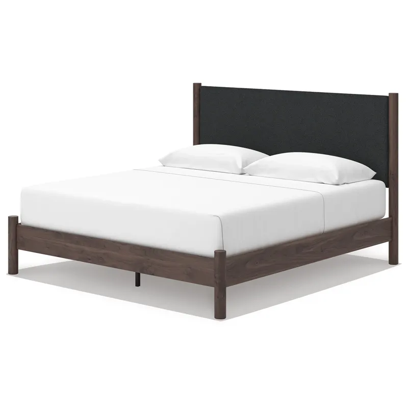 Pamytta King Upholstered Panel Platform Bed