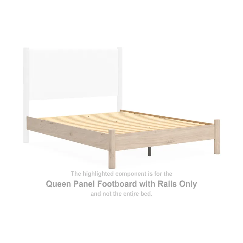 Cadmori Queen Panel Footboard with Rails