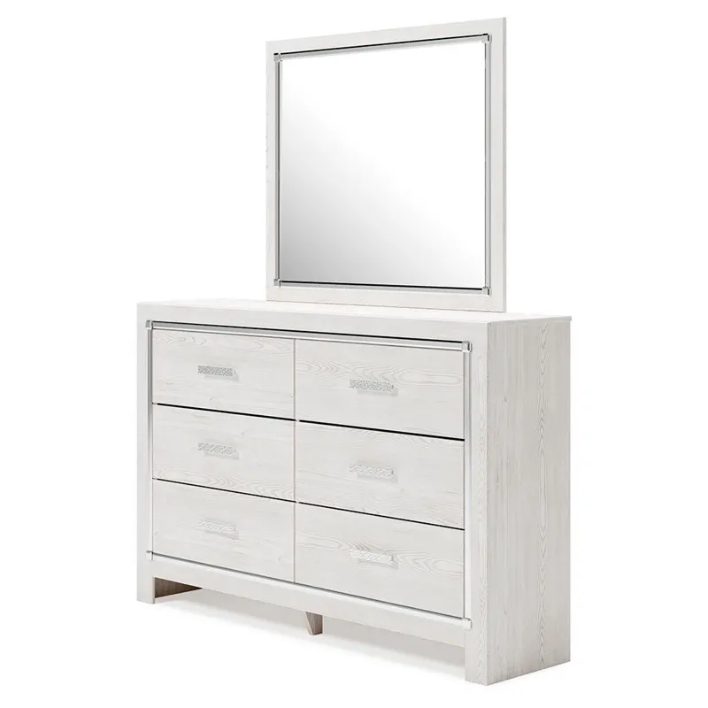 Altyra King Platform Storage Bed, Dresser, Mirror, Chest and 2 Nightstands